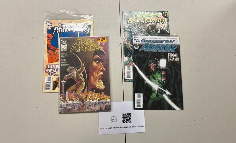 4 DC Comics Green Arrow #1 11 Green Arrow and Black Canary #14 22 41 JW12