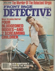 ORIGINAL Vintage November 1979 Front Page Detective Magazine GGA