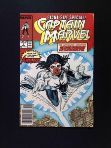 Captain Marvel #1 (2ND SERIES) MARVEL Comics 1989 VF+ NEWSSTAND