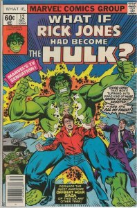 What If #12 ORIGINAL Vintage 1978 Marvel Comics Rick Jones Became Hulk