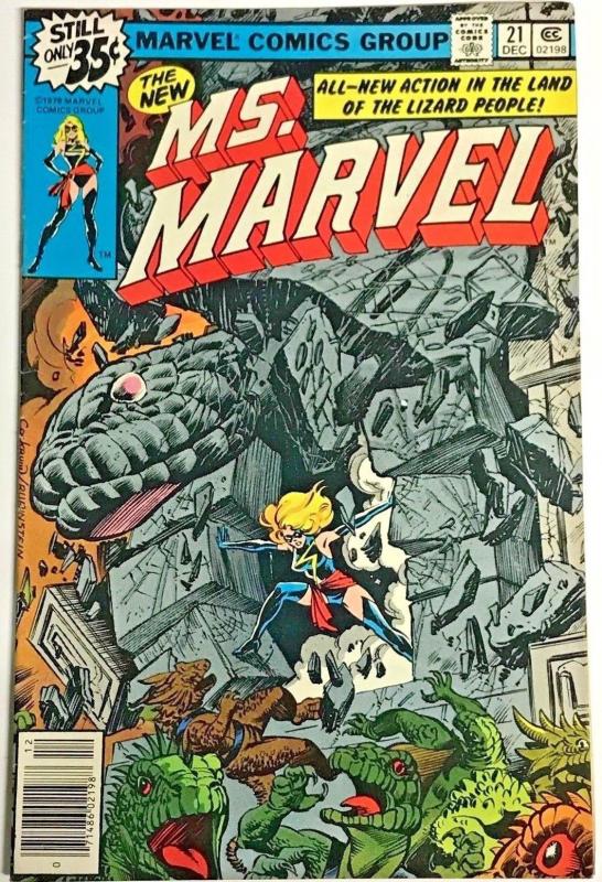 MS. MARVEL#21 FN 1978 MARVEL BRONZE AGE COMICS 