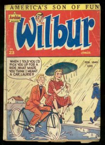 WILBUR COMICS #23 1949-ARCHIE-KATY KEENE-BICYCLE COVER G/VG