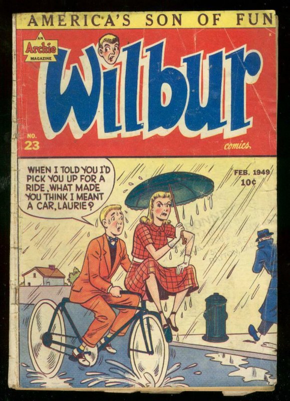 WILBUR COMICS #23 1949-ARCHIE-KATY KEENE-BICYCLE COVER G/VG