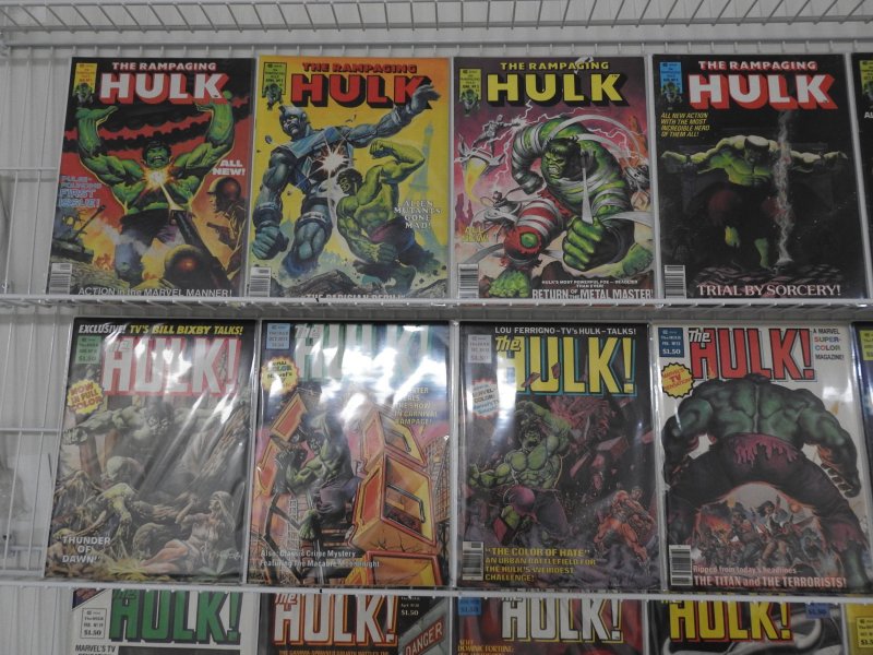 The Rampaging Hulk Magazine Complete Set #1-27 Avg VF Condition!! Beautiful Set!