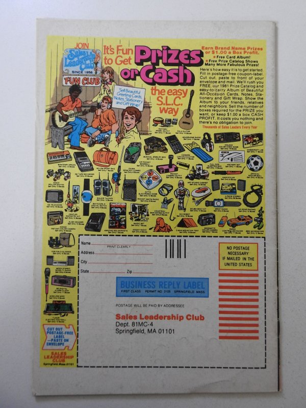 Captain America #259 (1981) VG+ Condition stain bc