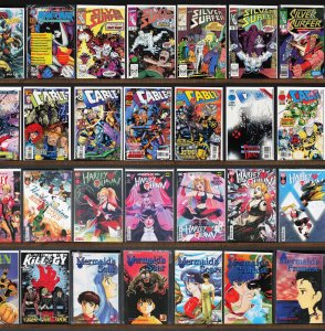 Huge Lot 140+ Comics with Action Comics, Cable, Harley Quinn & More!