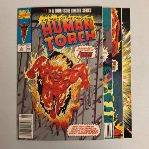 Saga Of The Original Human Torch #1-4 Set (Marvel 1990) Roy Thomas (8.5+) 