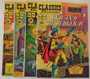 *Classics Illustrated #70, 76, 78-79 (4 Books) Guide= $54