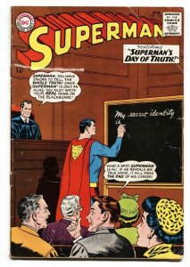 SUPERMAN -#176 comic book-1963-DC-SECRET IDENTITY VG