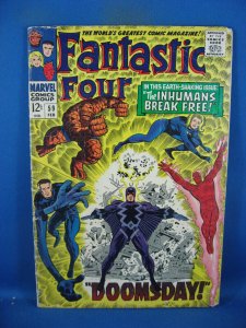 FANTASTIC FOUR 59 VG+  1967 MARVEL DR DOOM