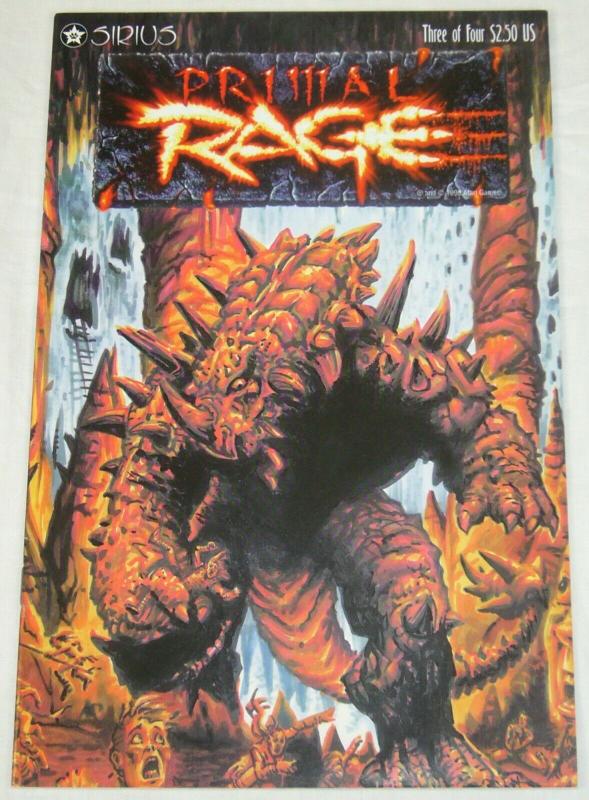 Primal Rage #3 VF/NM; Sirius | save on shipping - details inside