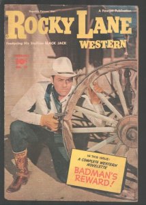 Rocky Lane Western #10-1950-Fawcett-B-Western film star photo cover-G/VG