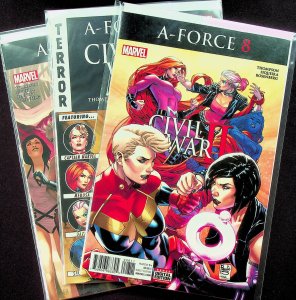 A-Force #8-10 (Aug-Oct 2016, Marvel) - Comic Set of 3 - Near Mint