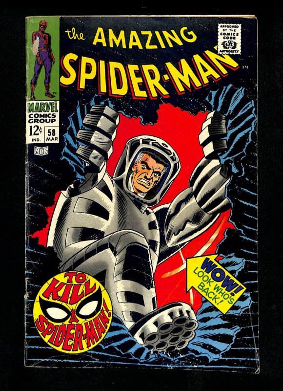 Amazing Spider-Man #58 2nd Appearance Spider Slayer!