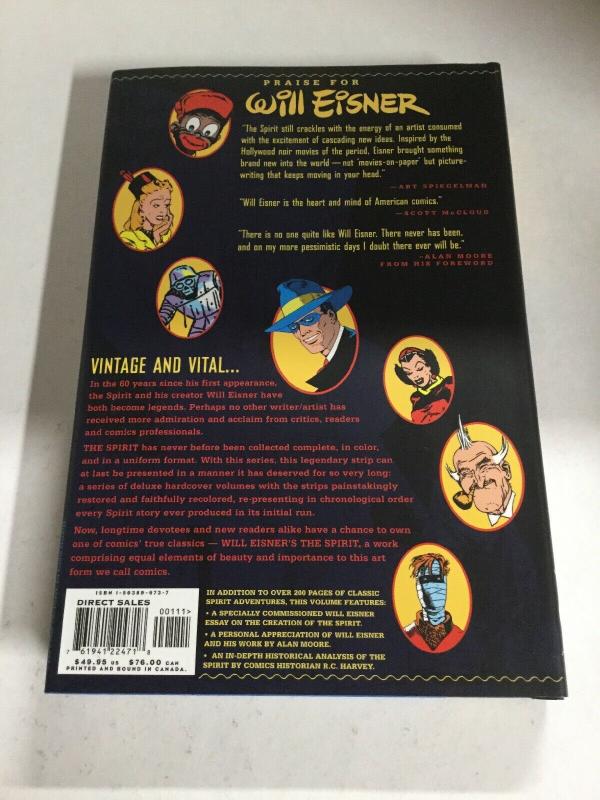 The Spirit Volume 1 Spirit Archives Nm Near Mint DC Comics HC TPB