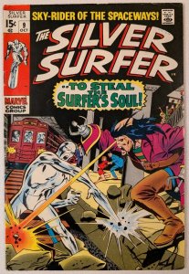 SILVER SURFER #9 Nice Mid-Grade Copy Stan Lee  To Steal The Surfer 's Soul 1969