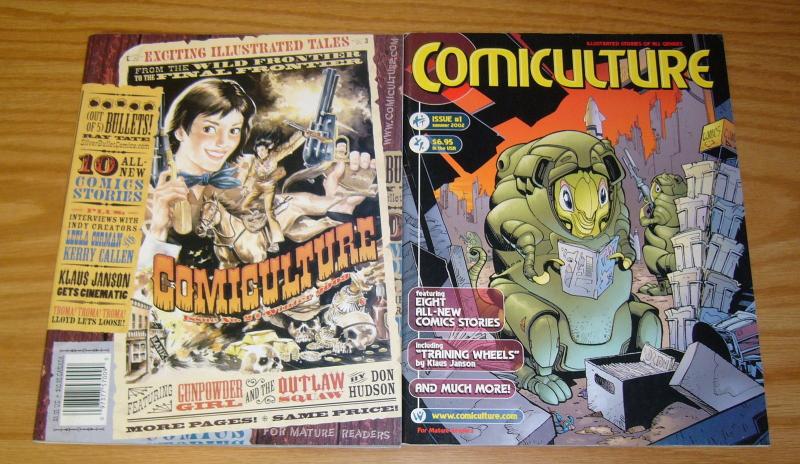 ComiCulture #1-2 VF/NM complete series KLAUS JANSON magazine-sized anthology set
