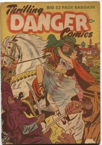 THRILLING DANGER COMICS-NO #-1950s-JOHN WESLEY HARDIN-TIME TRAVELERS-RARE