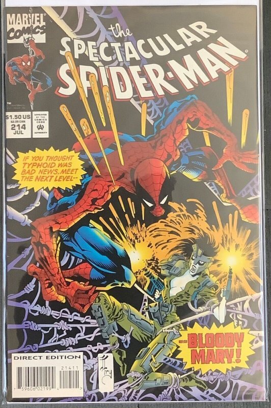 The Spectacular Spider-Man #214 (1994, Marvel) Bloody Mary. NM+