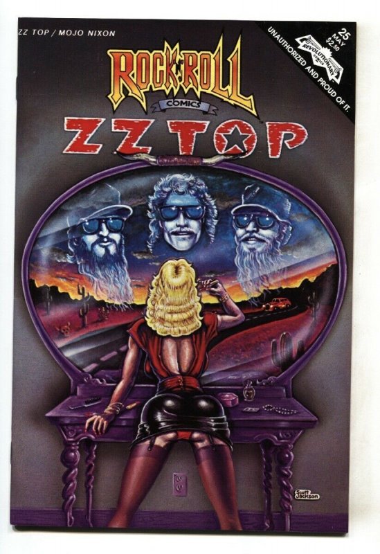 Rock N Roll Comics #25 1990- ZZ TOP-1st Print-COMIC BOOK 