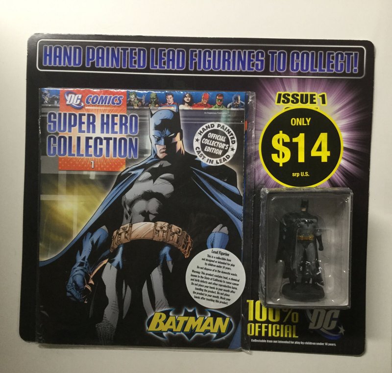 Super Hero Collection 1 Batman Figure Store Display 2008 Eaglemoss DC Comics