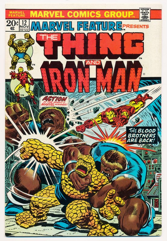 Marvel Feature (1971) #12 VF Last issue of the series Thing and Iron Man