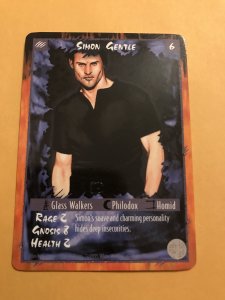 SIMON GENTLE : RAGE Werewolf Unlimited Character Card; White Wolf TCG, Rare