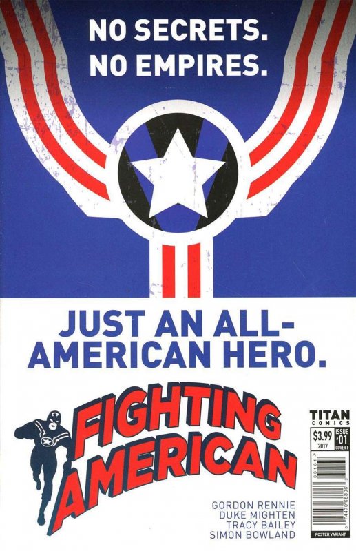 Fighting American (Titan, 2nd Series) #1F VF/NM ; Titan | Poster Variant