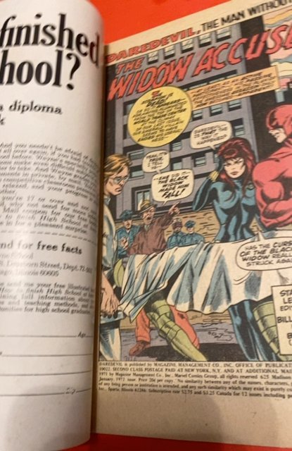 Daredevil #83 (1972)Black widow app