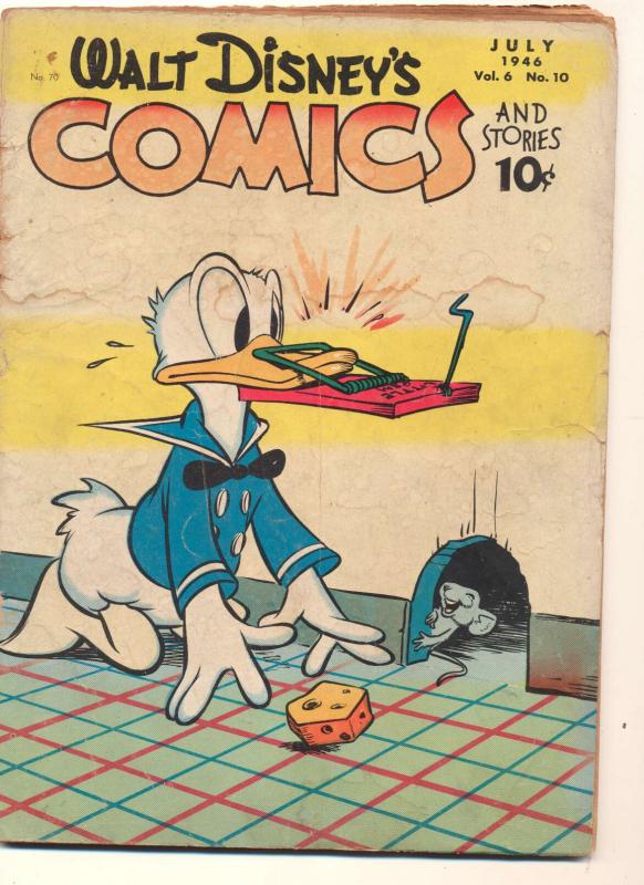 Walt Disney's Comics and Stories #70, Good+ (Actual scan)