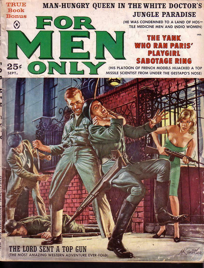 For MEN Onlysept 1960 WW II Nazi Crime Violence Pin-Ups G | Comic ...