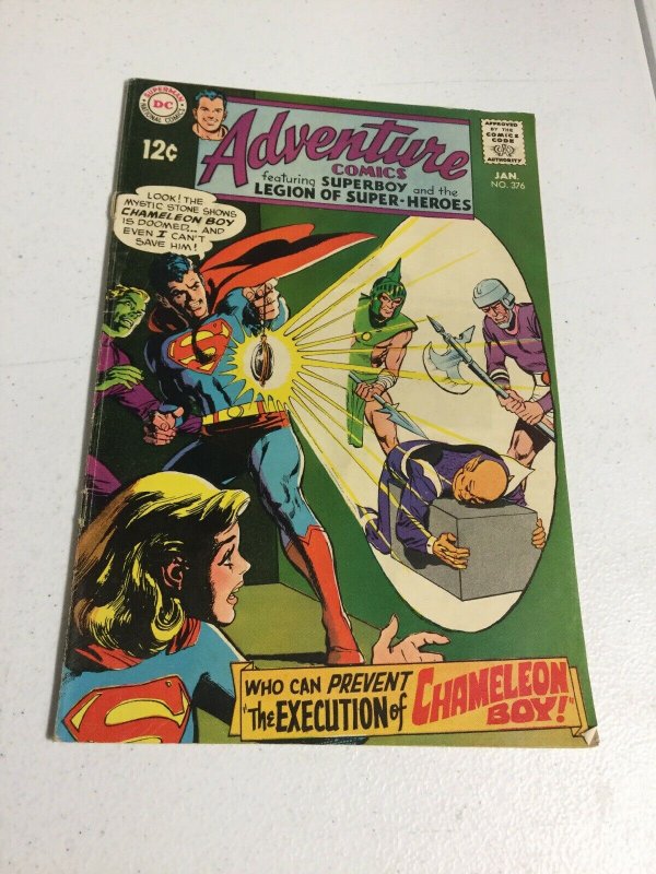 Adventure Comics 376 Fn- Fine- 5.5 Top Staple Detached DC Comics