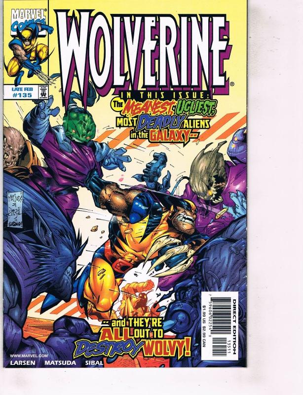 5 Wolverine Marvel Comic Books # 131 132 133 134 135 X-Men Storm Vision TW38