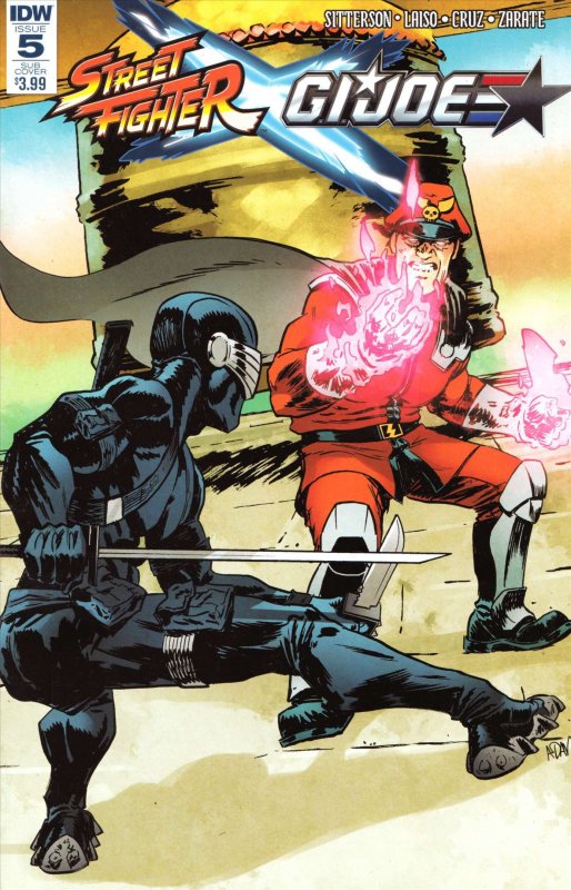 Street Fighter X G.I. Joe #5A VF ; IDW | Sub