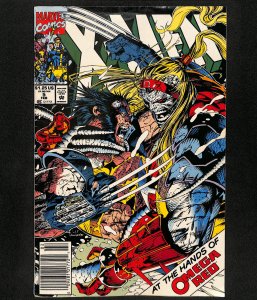 X-Men (1991) #5 2nd Omega Red!  1st Maverick