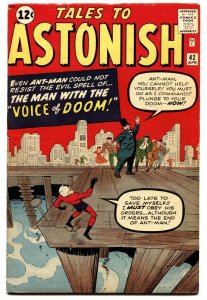 TALES TO ASTONISH #42 comic book 1963-ANT-MAN-KIRBY-SILVER AGE-MARVEL-VF