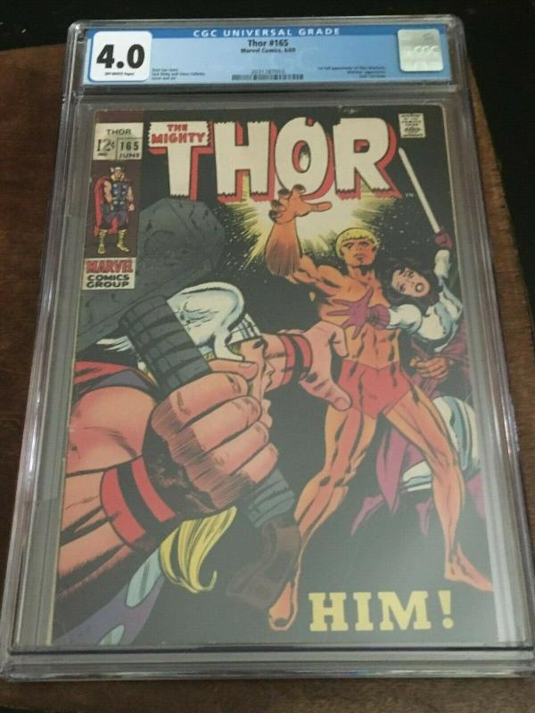 THOR #165 - CGC 4.0 - MARVEL 1ST WARLOCK - MAJOR SILVER AGE KEY - MCU KEY GOTG 3