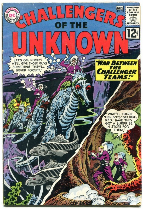 CHALLENGERS OF THE UNKNOWN #29 1963-DC COMICS SCI-FI VG