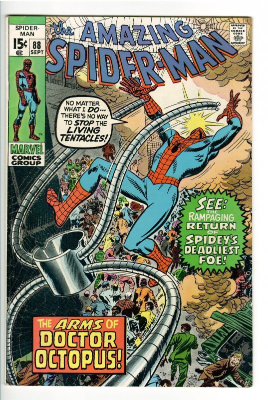 AMAZING SPIDERMAN 88 VF- 7.5 DOC OCK CVR! (EAST COAST COLLECTION)