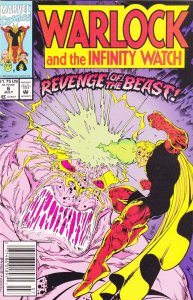 Warlock and the Infinity Watch #6 (Newsstand) VF ; Marvel | Jim Starlin