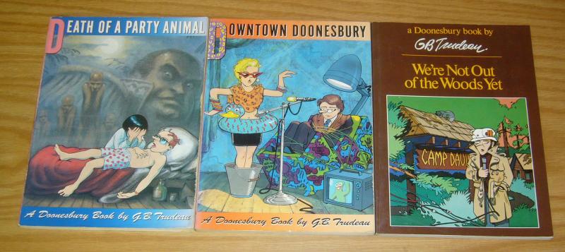 (13) Doonesbury books from the 1980s by G.B. Trudeau - political comics set lot 