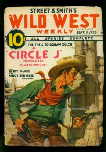 Wild West Weekly Pulp September 5 1936- Senor Red Mask- VG