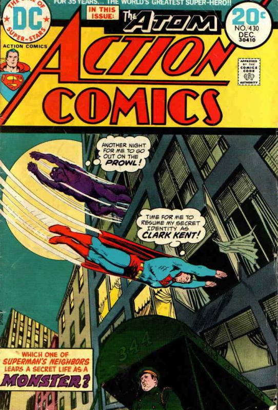 Action Comics #430 VG; DC | low grade comic - save on shipping - details inside