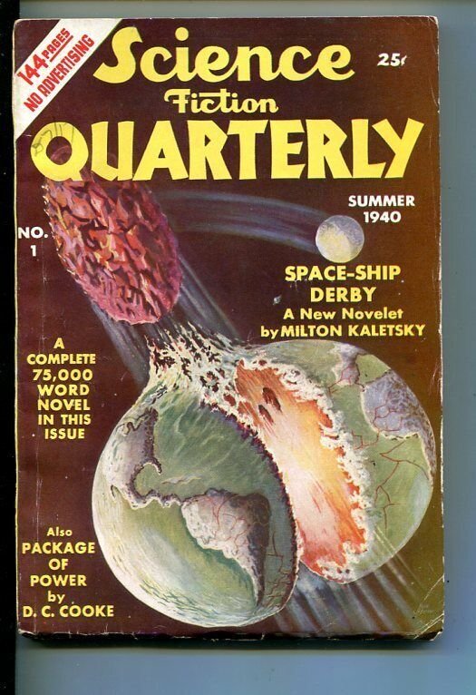 SCIENCE FICTION QUARTERLY-#1-SUM 1940-PULP FICTION-SOUTHERN STATES PEDIGREE-fn