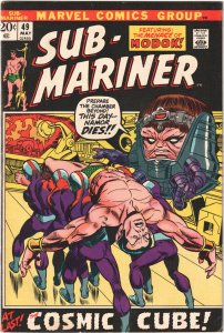 Sub-Mariner #49 (1972) MODOK! Cosmic Cube! Doctor Doom! This one has it all!