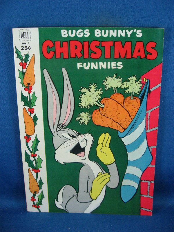 DELL GIANT BUGS BUNNY CHRISTMAS FUNNIES 3 VF 1952