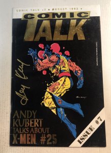 Comic Talk(1993) #7 Wolverine F/VF Gold Edition Signed Andy Kubert ~ Marvel