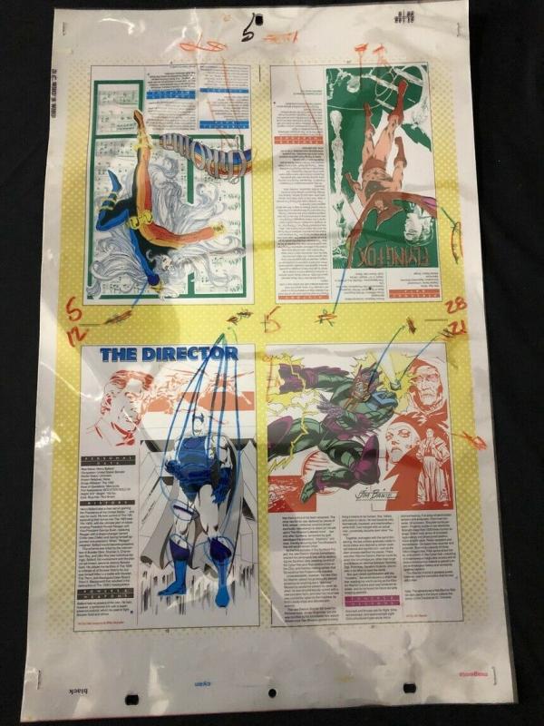 DC's Who's Who Original Production Art-Flying Fox- Chroma- Director