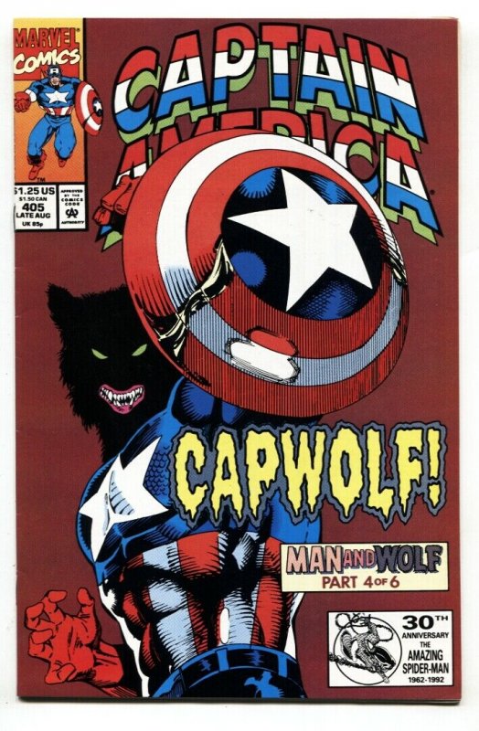 Captain America #405 1992-1st CAPWOLF-Marvel comic book