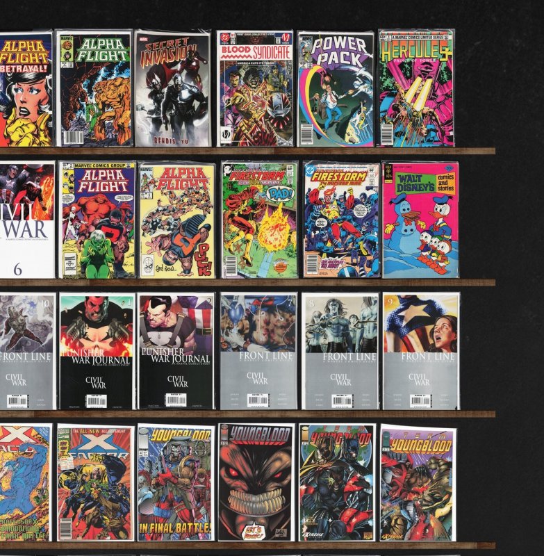 Huge Lot 150+ Comics with Wolverine, X-Factor, Fantastic Four & More!
